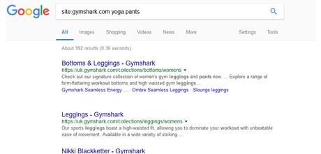 Ecommerce SEO Website Audit of Gym Shark