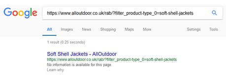 Ecommerce SEO Audit of the All Outdoor Website