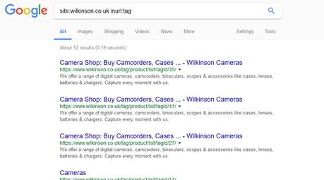 SEO Audit of the Wilkinson Camera Ecommerce Website