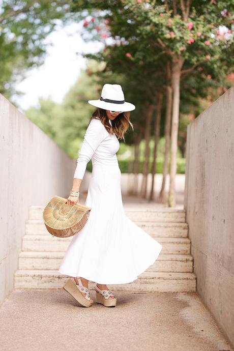 From Grandma with Love // White Midi Dress for Summer + Fall