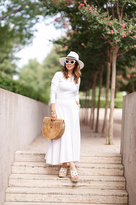 From Grandma with Love // White Midi Dress for Summer + Fall