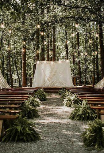 destination weddings decorations forest aisle hiwasseeriverweddingsandevents