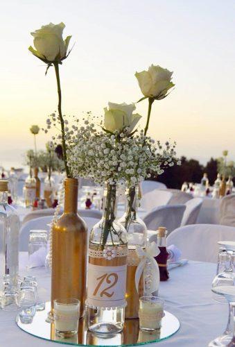 destination weddings decorations bottle centerpiece agapisoneira