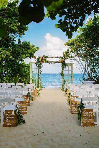 destination weddings decorations beach aisle thebigday