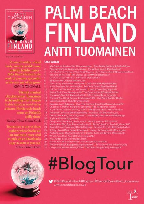 Blog Tour – Palm Beach, Finland by Antti Tuomainen (translated by David Hackston)