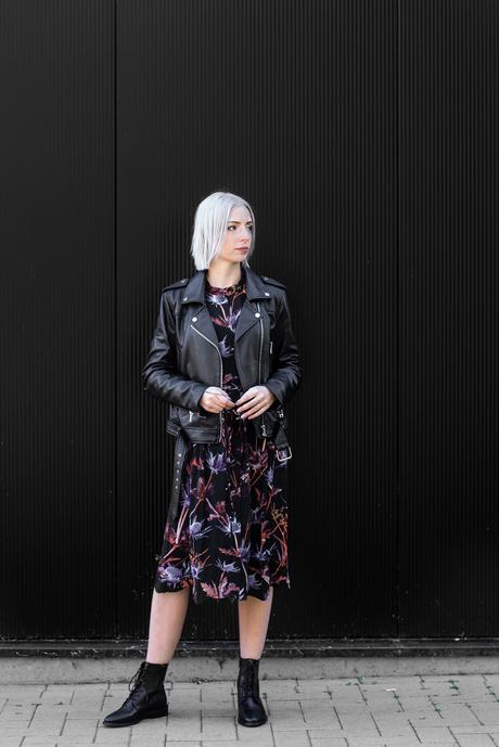 FLOWER DRESS + LACE UP BOOTS FLOWER DRESS + LACE UP BOOTS