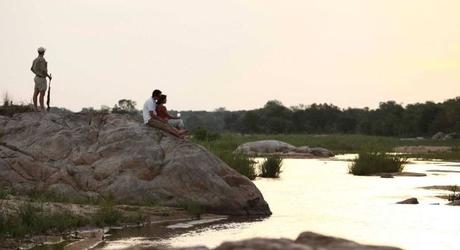 Riverside relaxation at Kirkman's Camp in Kruger National Park, South Africa