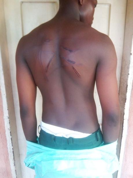 See What a Teacher Did to Student for Not Wearing the Complete Uniform in Enugu (Photos)