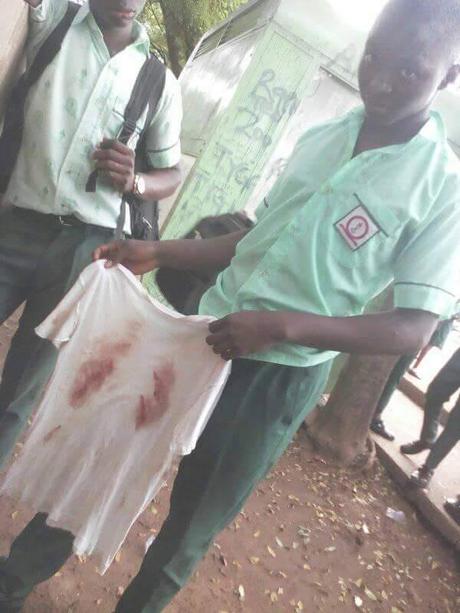 See What a Teacher Did to Student for Not Wearing the Complete Uniform in Enugu (Photos)