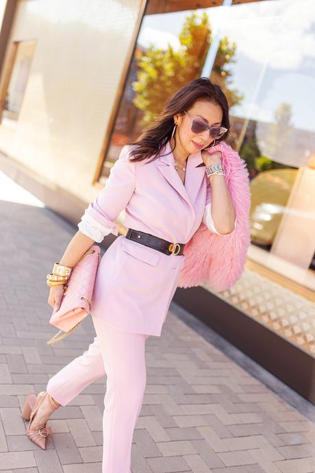 Two Ways to Wear a Pink Blazer