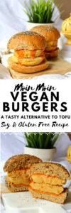 Moin Moin Vegan Burgers - A Tasty Alternative to Tofu #vegan #recipe #veganburgers