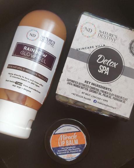 Nature's Destiny Miracle Lip Balm, Rainbow Glow Gel, Detox Spa Soap Review Nature's Destiny Miracle Lip Balm, Rainbow Glow Gel, Detox Spa Soap Review