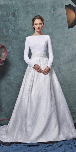  wedding dresses fall 2019 a line with sleeves simple similar meghan markle sareh nouri