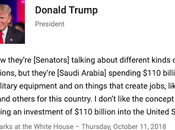 Trump Claim $110 Billion Sales Saudi Arabia