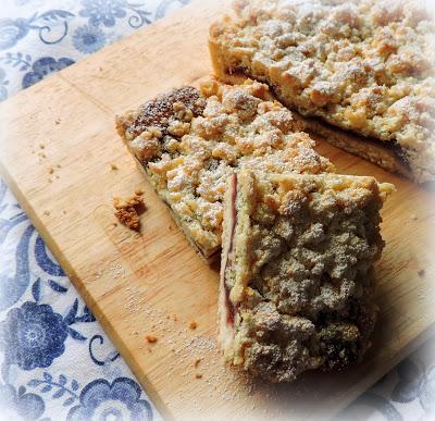 Cherry Crumble Tray Bake