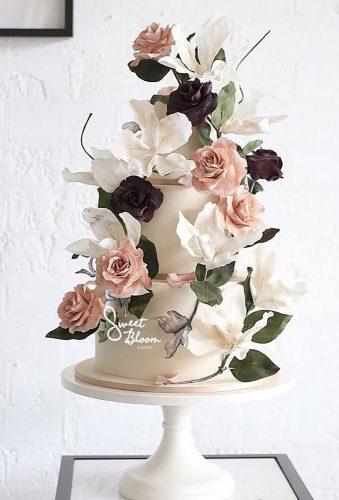 wedding cake 2019 tender flower cascade sweetbloomcakes