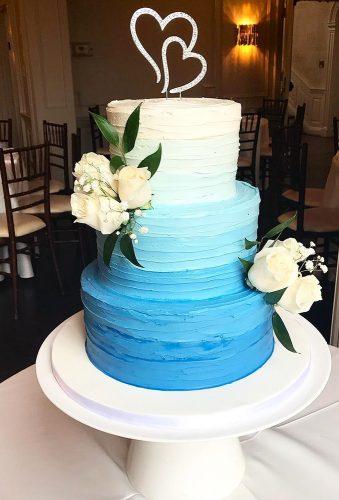wedding cake 2019 blue ombre cake cakecreationsbym