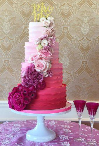 wedding cake 2019 red ombre cake inticingcreations