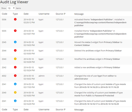 WordPress Security – 24 Tips to Secure Your Website from Hackers (2018) WordPress Audit Log Viewer