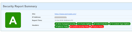 WordPress Security – 24 Tips to Secure Your Website from Hackers (2018) Security Headers Check