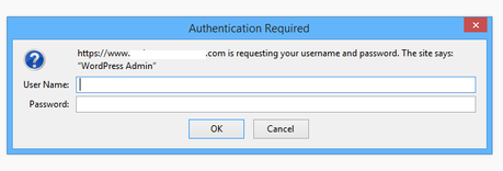 WordPress Security – 24 Tips to Secure Your Website from Hackers (2018) Authentication Required popup box