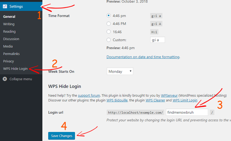 WordPress Security – 24 Tips to Secure Your Website from Hackers (2018) WPS Hide Login Settings