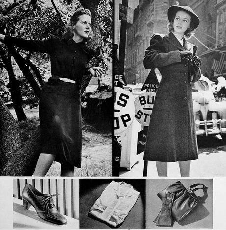 1940s-Fashion---Fall-Dresses and coats-in-1940 1940s-Fashion---Fall-Dresses and coats-in-1940
