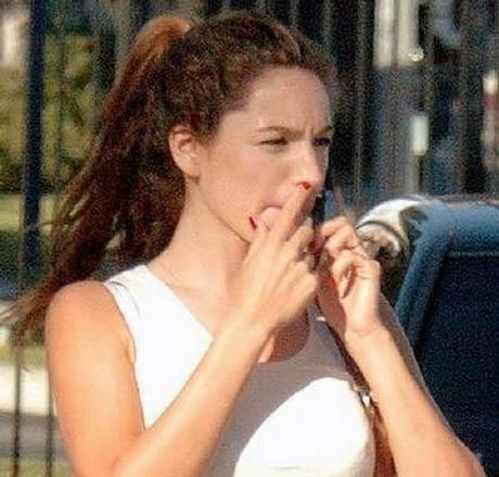 Kelly Brook Picking Her Nose