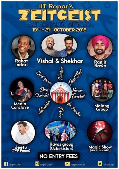 IIT Ropar – Cultural Fest – Zeitgeist – 2018