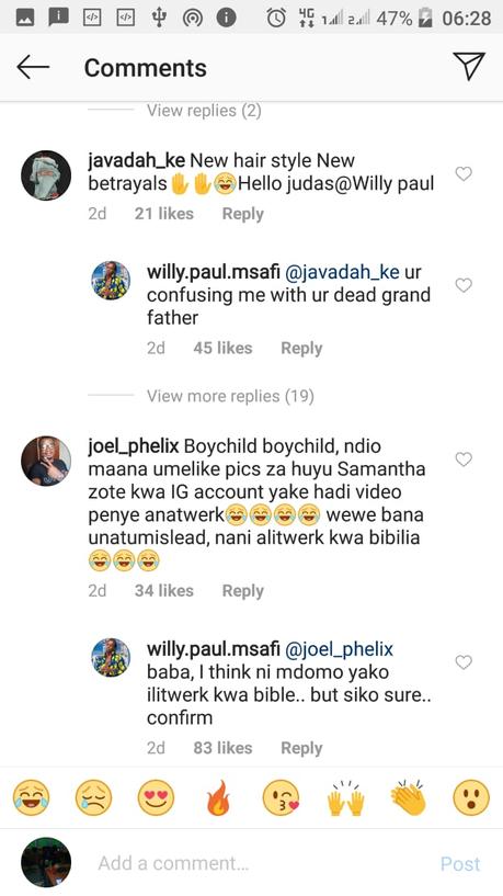 Willy Paul attacks fans in a series rants after announcing collabo with secular Jamaican singer Samantha J