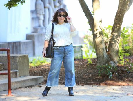 What I Wore: Cropped Wide-Leg Jeans