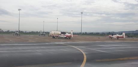 Kenya Air Force fighter jets arrive in Kisumu Airport ahead of Mashujaa Day celebration in Kakamega
