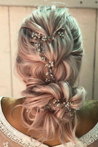 wedding hairstyles 2019 elegant accessorie in boho long hair christyyoo_artistry