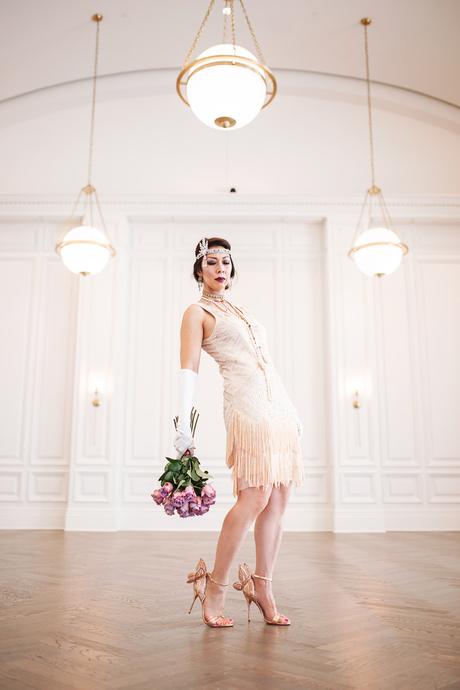 Easy Dead Flapper Halloween Costume at The Adolphus Hotel