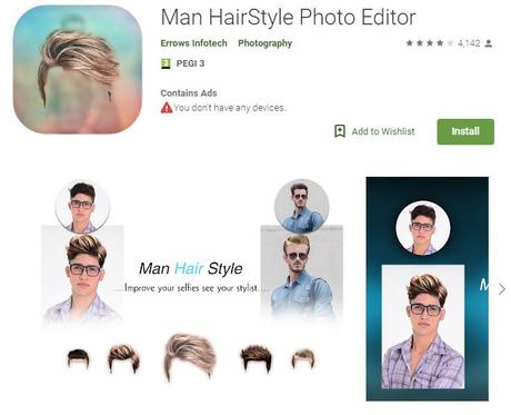 Man Hairstyle Photo Editor (Android)