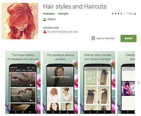 Hair Styles and Haircuts (Android)