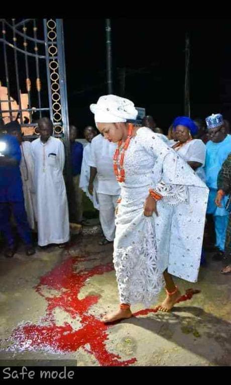 Did New Ooni Of Ife’s Queen, Naomi Oluwaseyi step on blood ? (Check this)