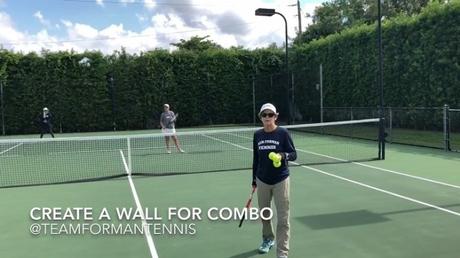 COMBO TENNIS TACTIC: Create A Wall COMBO TENNIS TACTIC: Create A Wall