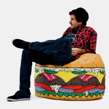 Fast-Food Burger Beanbag Chair