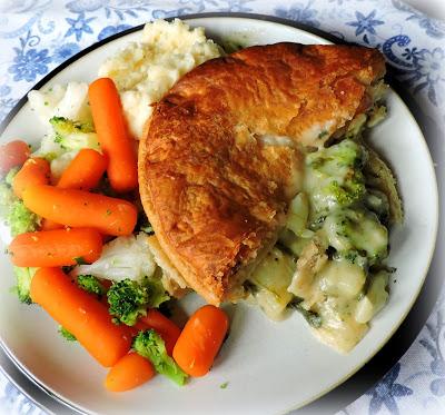 Broccoli, Cauliflower Cheese & Spinach Pie