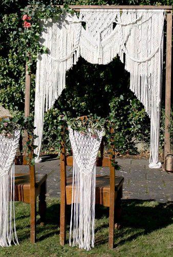 wedding chair decorations macrame chair graagussonascreations