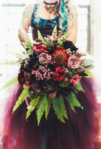 steampunk wedding decorations big bouquet ROSS HURLEY PHOTOGRAPHY