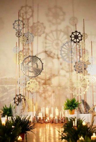 steampunk wedding decorations steampunk arch Laurent Picolillo Studio
