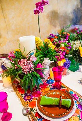 mexican wedding decor flower table decor ellivingdefrida