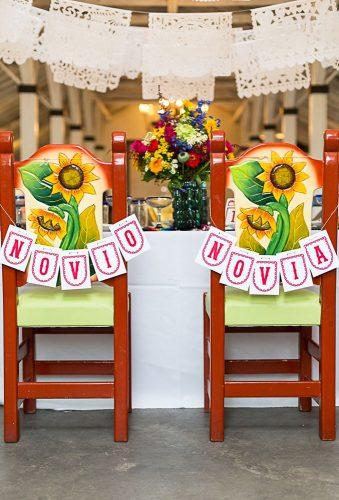 mexican wedding decor chaoir decor Candy Acosta Photography