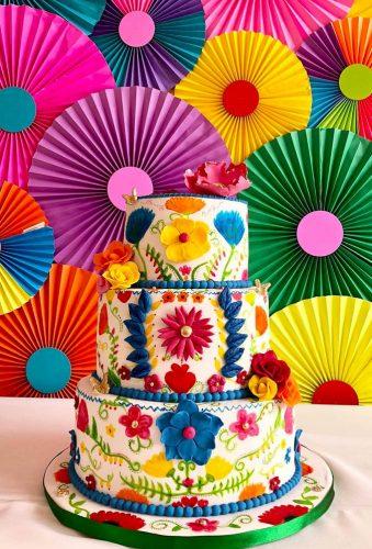 mexican wedding decor color cake delyycupcakes