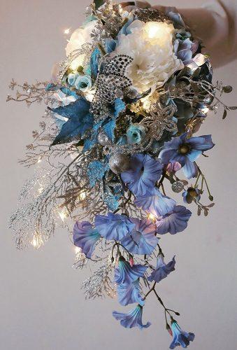 wedding bouquets 2019 blue modern bouquet lux floraldesign