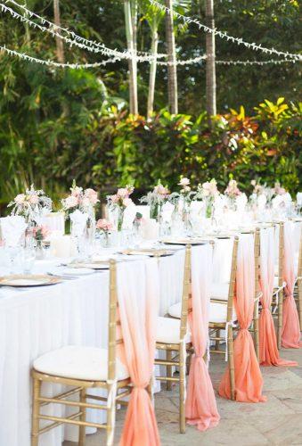 coral wedding decorations chairs decor Nicole Lennox