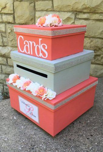 coral wedding decorations box idea Asignofjoy
