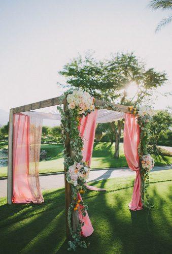 coral wedding decorations square wedding arch fondly forever photography